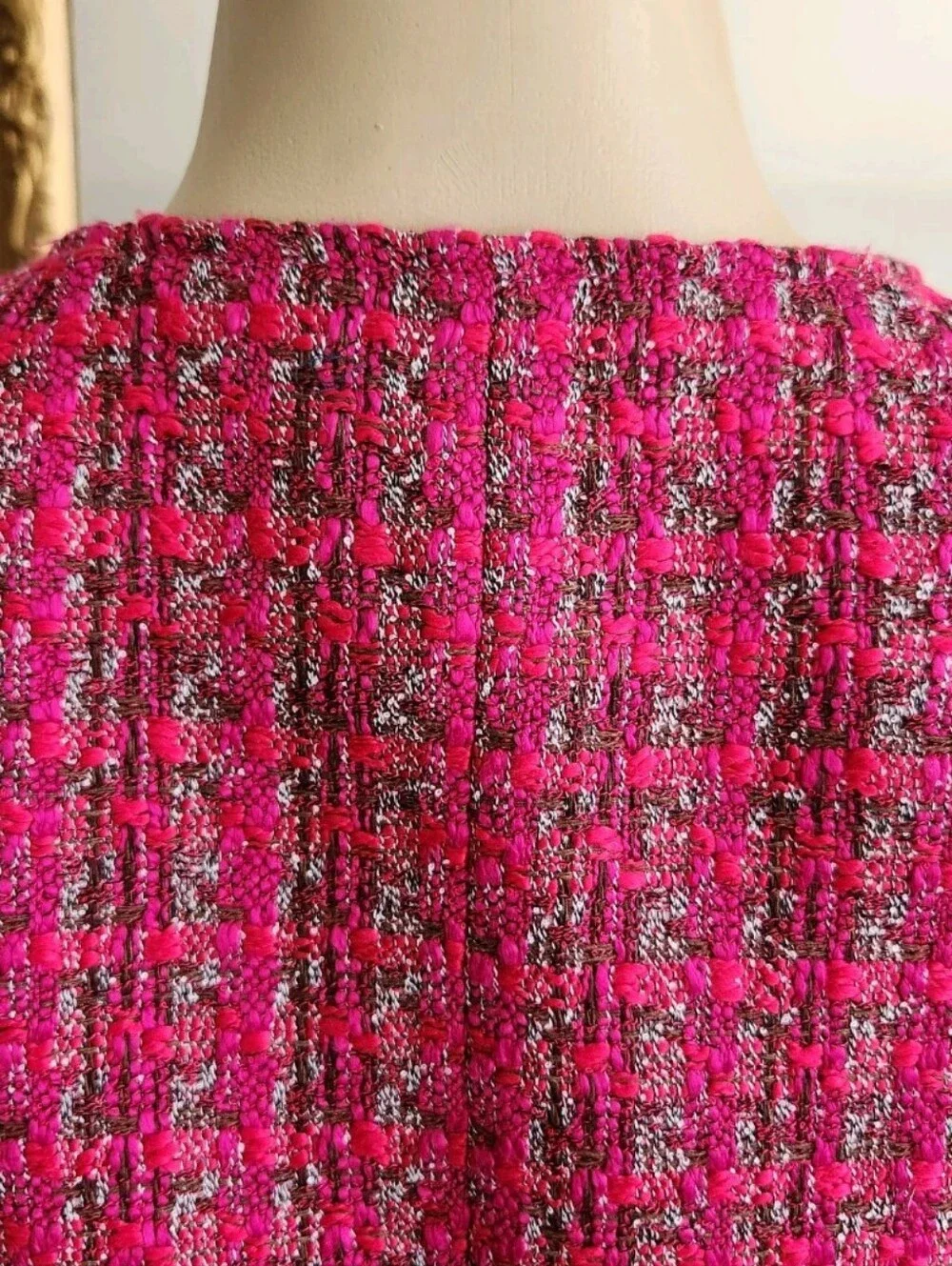 J Crew Factory Pink Plaid Cropped Blazer Size 4 Boucle Preppy Barbie Elle Woods